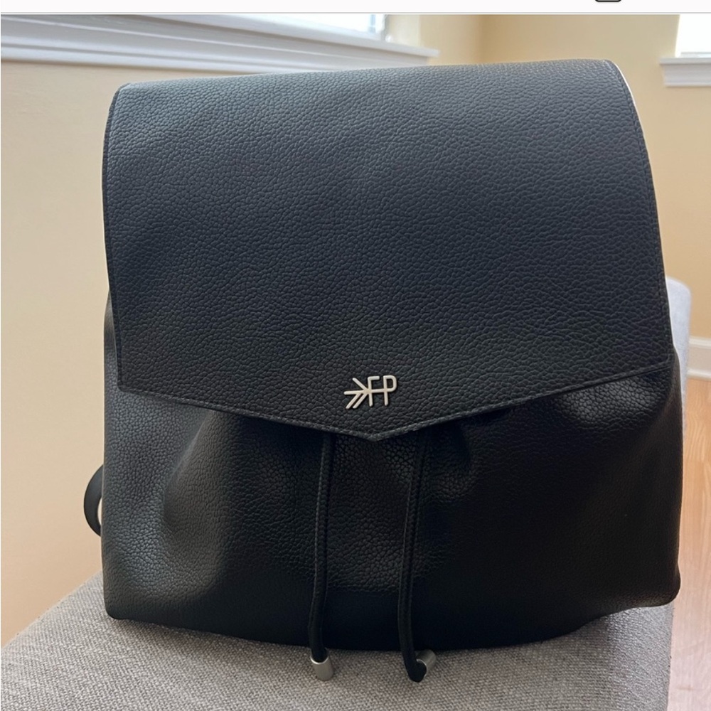 Freshly Picked Drawstring Black Diaper Bag.